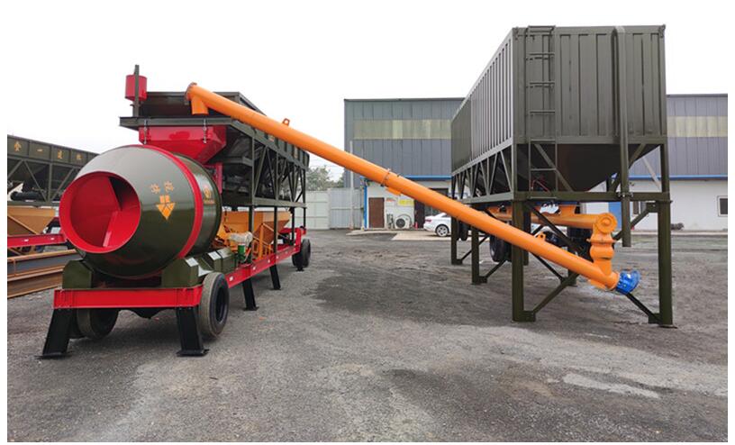 Pictures of YHZM series of mobile concrete batching plant