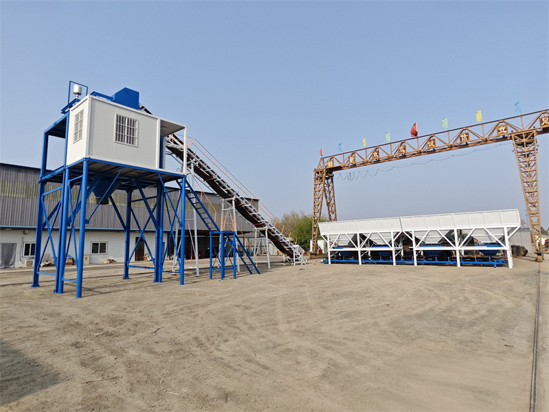 Belt Conveyor Concrete Batching Plant