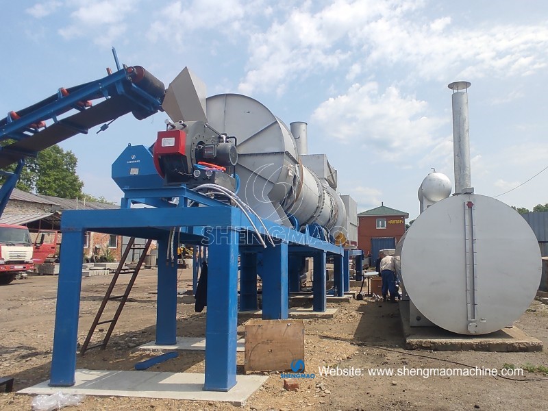 hot mix asphalt mixing plant to Russia