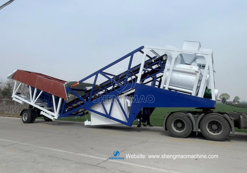 Mobile concrete mixer plant to Kenya