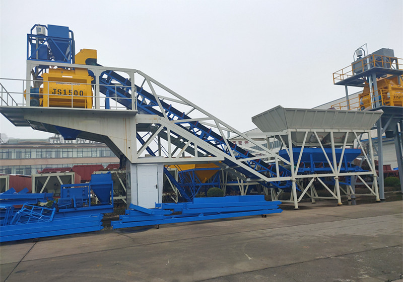 mobile concrete mixing plant